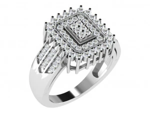 diamond ring for ladies 3D Print Model
