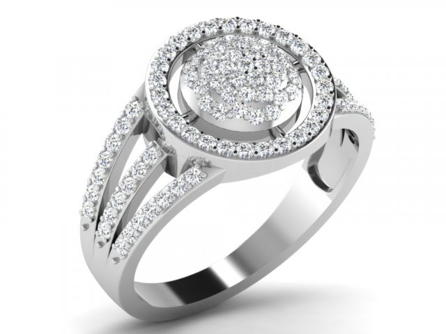 diamond ring for ladies 3D Принт Модель .c4d .max .obj .3ds .fbx .stl .blend 