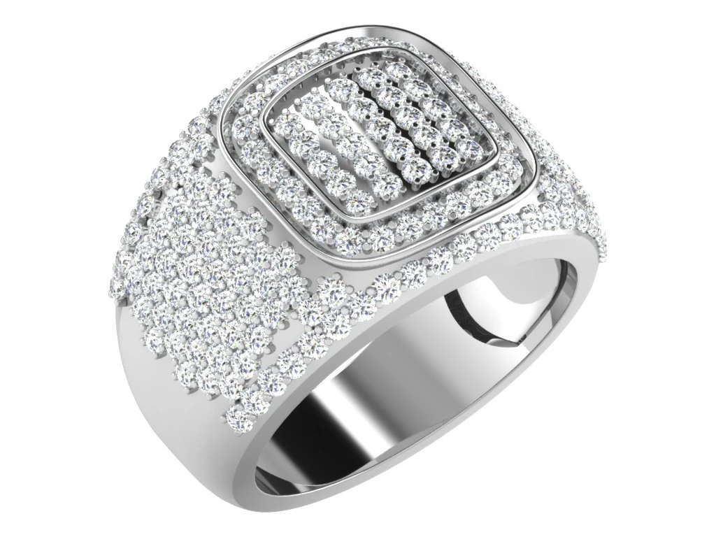diamond ring for ladies 3D Print Model .c4d .max .obj .3ds .fbx .stl .blend 