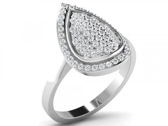 diamond ring for ladies 3D Print Model .c4d .max .obj .3ds .fbx .stl .blend 