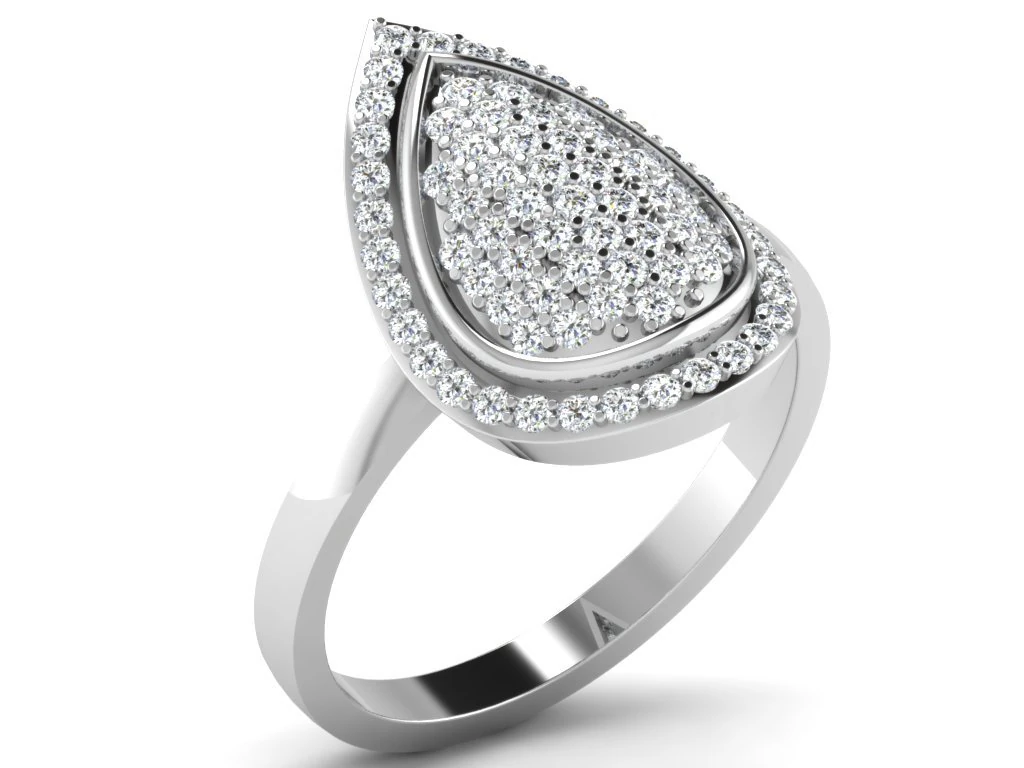 diamond ring for ladies 3D Print Model .c4d .max .obj .3ds .fbx .stl .blend