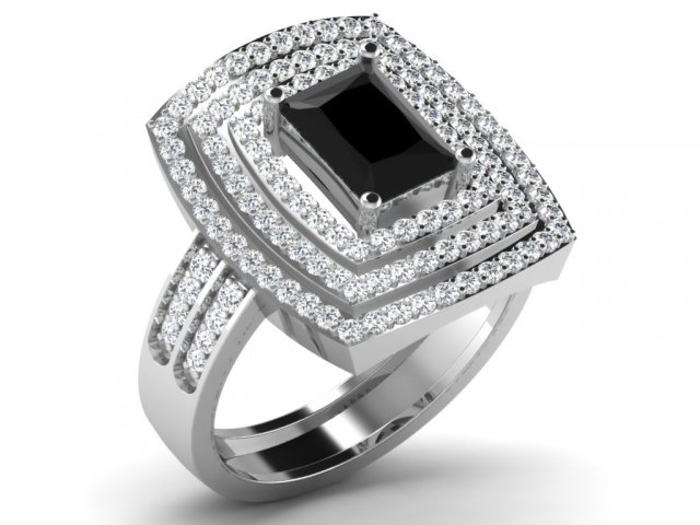 diamond ring for ladies 3D प्रिंट मॉडल .c4d .max .obj .3ds .fbx .stl .blend 