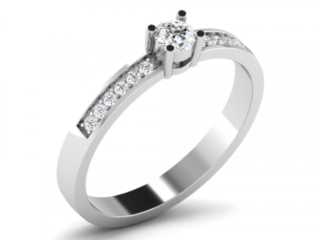diamond ring for ladies 3D Принт Модель .c4d .max .obj .3ds .fbx .stl .blend 