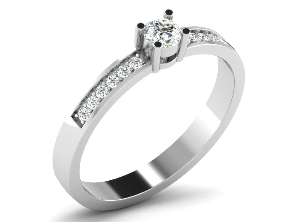 diamond ring for ladies 3D Print Model .c4d .max .obj .3ds .fbx .stl .blend