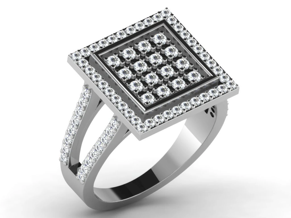 diamond ring for ladies 3D Print Model .c4d .max .obj .3ds .fbx .stl .blend 