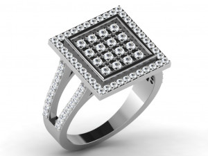 diamond ring for ladies Modelo de Impressão 3D