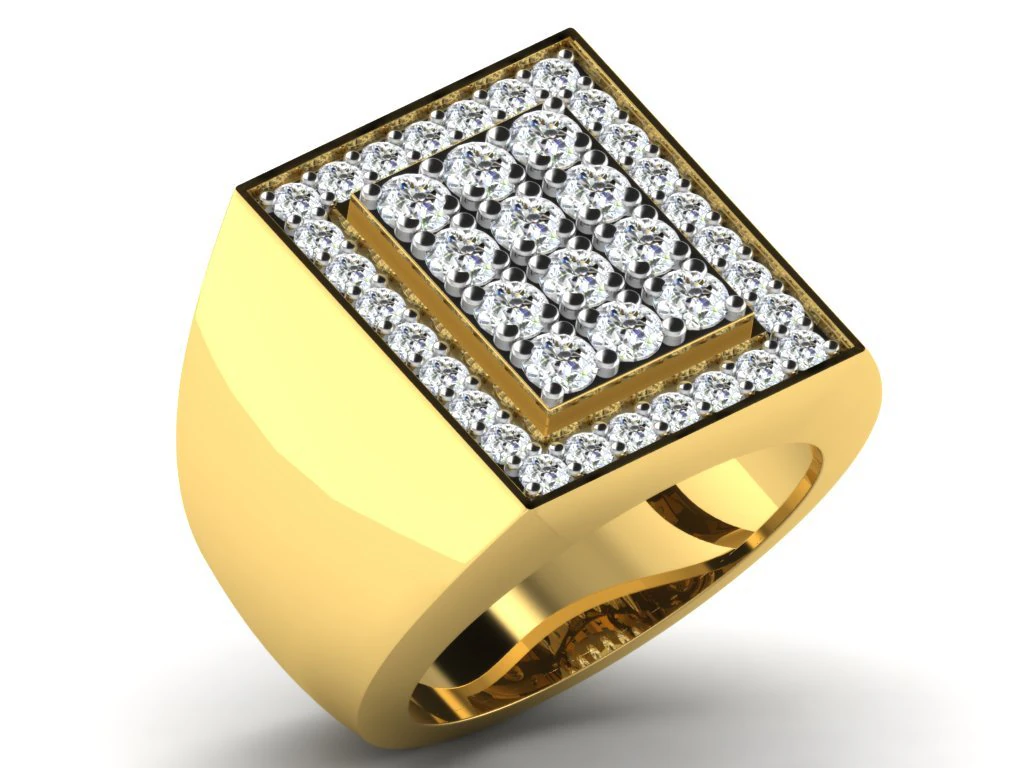 diamond ring for ladies 3D Print Model .c4d .max .obj .3ds .fbx .stl .blend 