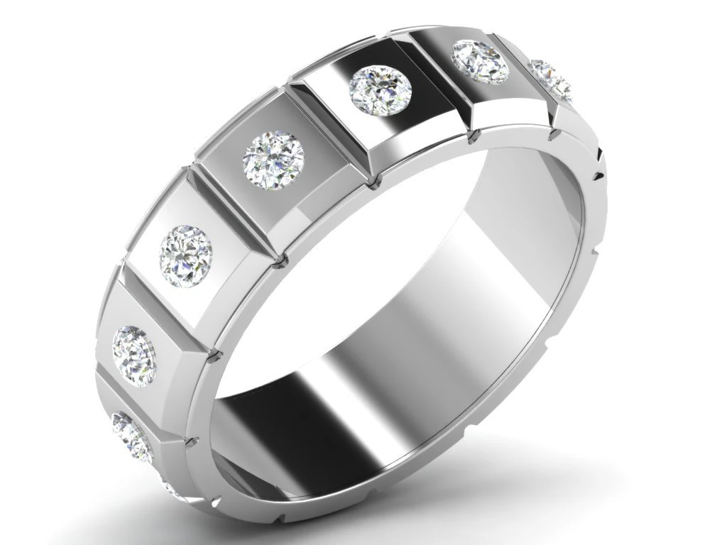 diamond ring for ladies 3D Print Model .c4d .max .obj .3ds .fbx .stl .blend 