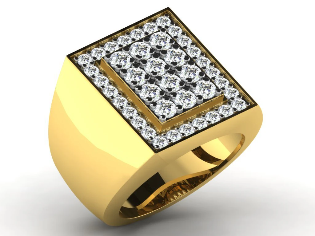 diamond ring for ladies 3D Print Model .c4d .max .obj .3ds .fbx .stl .blend