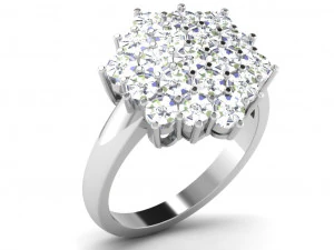 diamond ring for ladies 3D Print Model