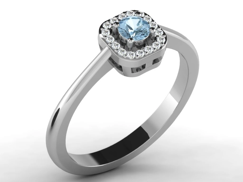 diamond ring for ladies 3D Print Model .c4d .max .obj .3ds .fbx .stl .blend