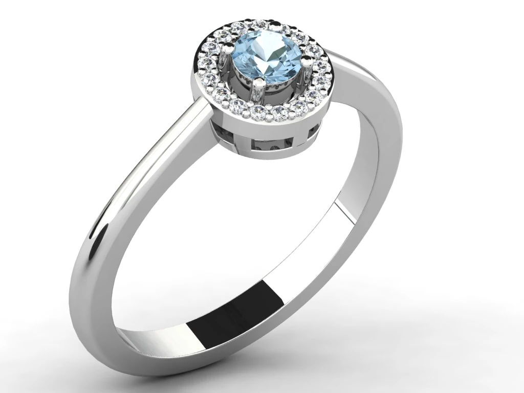 diamond ring for ladies 3D Print Model .c4d .max .obj .3ds .fbx .stl .blend 