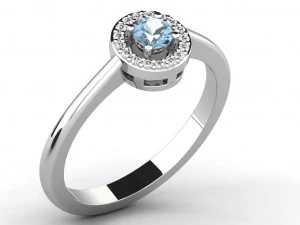 diamond ring for ladies 3D Print Model