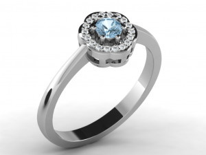diamond ring for ladies Modèles 3D en vedette