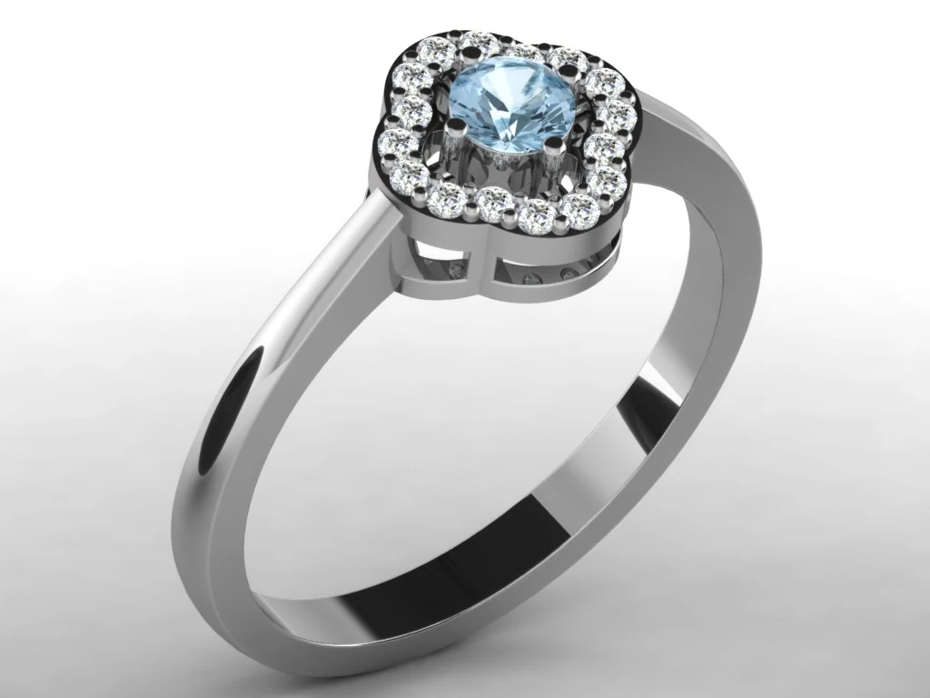 diamond ring for ladies 3D Print Model .c4d .max .obj .3ds .fbx .stl .blend 