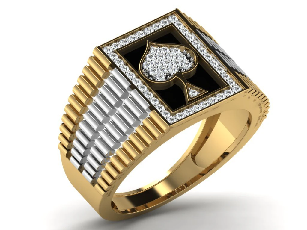 diamond ring for ladies 3D Print Model .c4d .max .obj .3ds .fbx .stl .blend