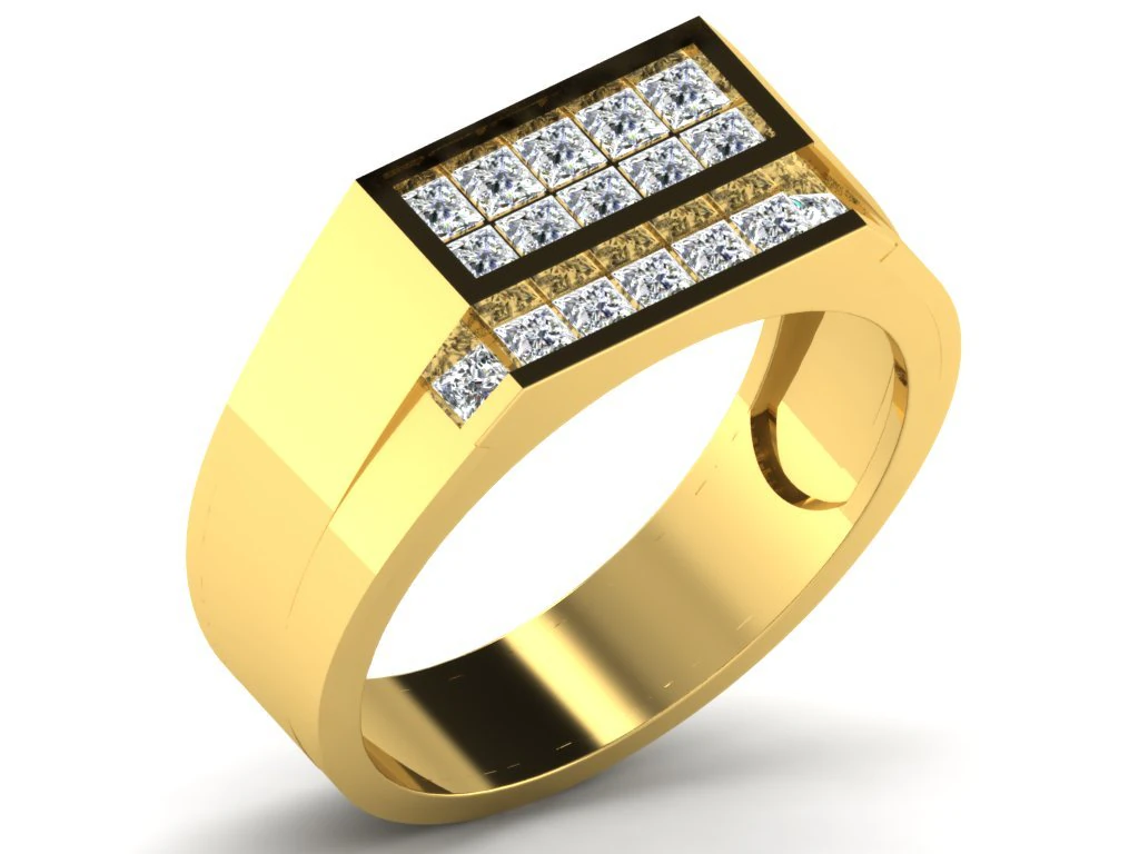 diamond ring for ladies 3D Print Model .c4d .max .obj .3ds .fbx .stl .blend