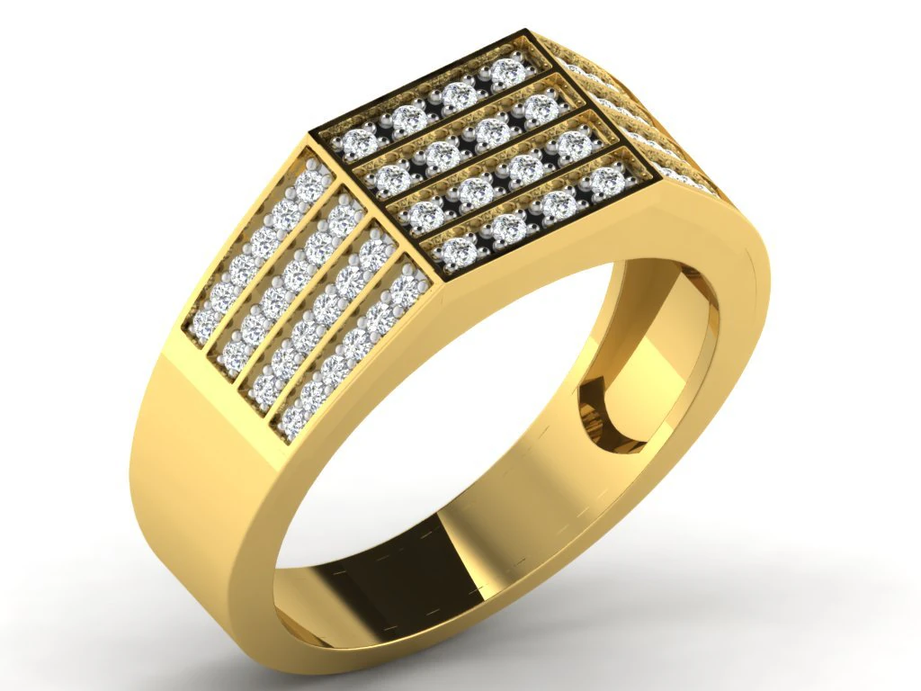 diamond ring 3D Print Model .c4d .max .obj .3ds .fbx .stl .blend 