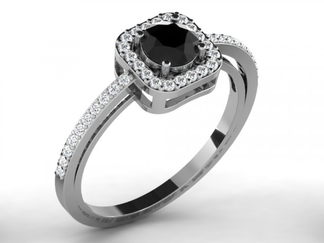 diamond ring for ladies 3Dプリントモデル .c4d .max .obj .3ds .fbx .stl .blend 