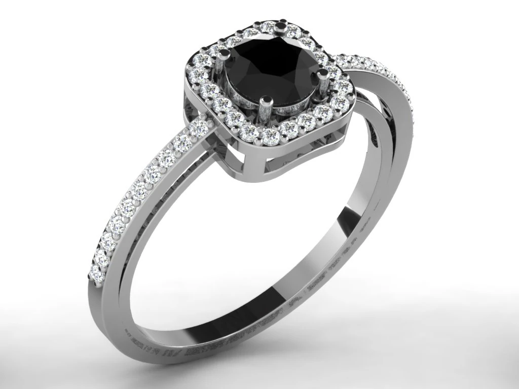 diamond ring for ladies 3D Print Model .c4d .max .obj .3ds .fbx .stl .blend 
