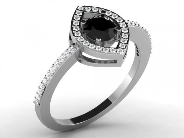 diamond ring for ladies Modèles 3D en vedette .c4d .max .obj .3ds .fbx .stl .blend 