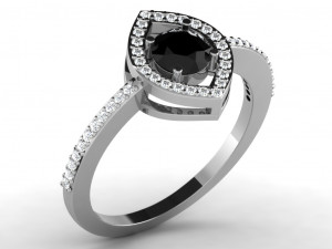 diamond ring for ladies Model do druku 3D