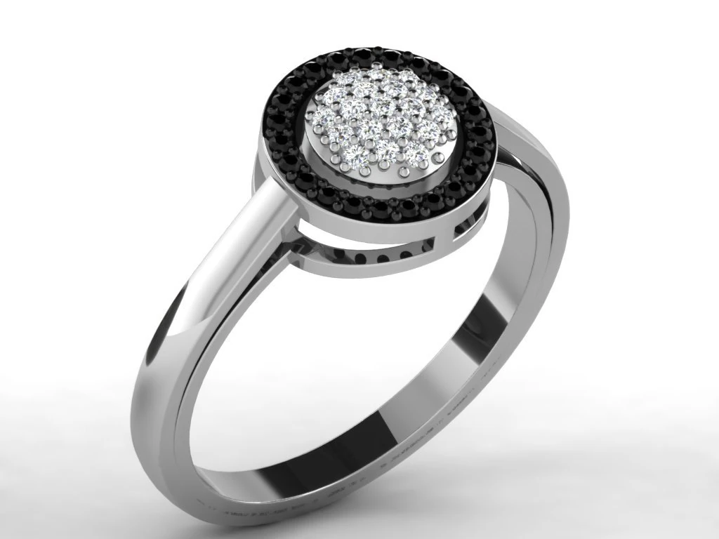 diamond ring for ladies 3D Print Model .c4d .max .obj .3ds .fbx .stl .blend 