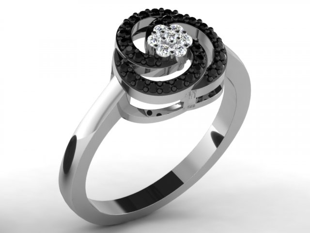 diamond ring for ladies Modello di stampa 3D .c4d .max .obj .3ds .fbx .stl .blend 