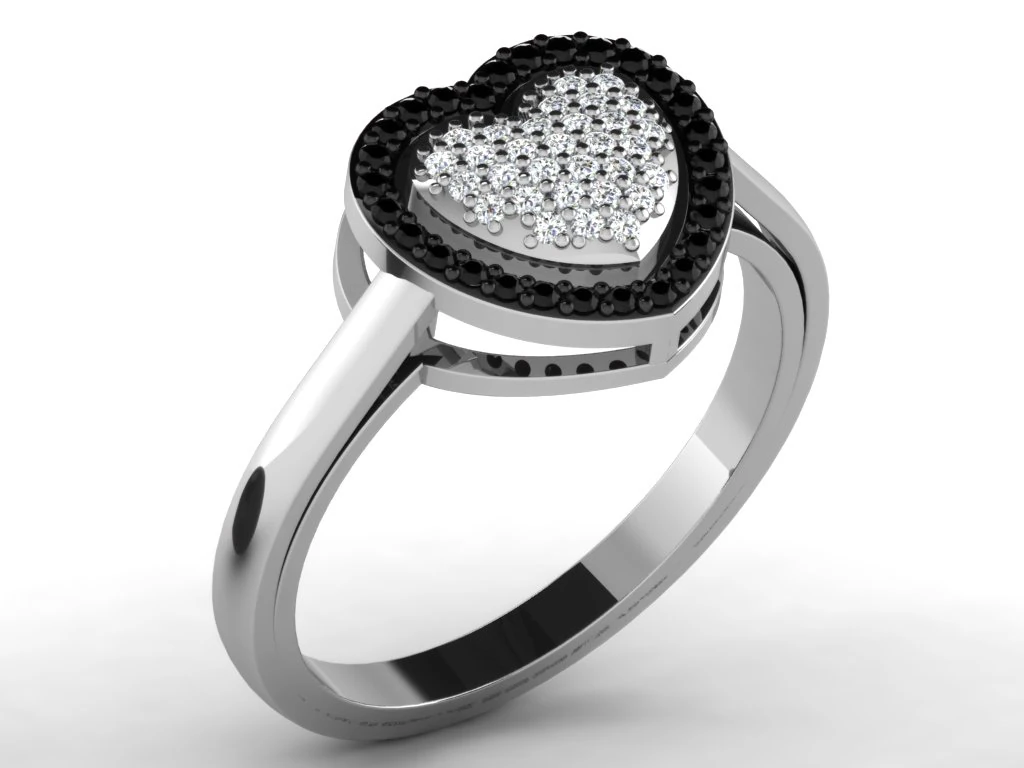 diamond ring for ladies 3D Print Model .c4d .max .obj .3ds .fbx .stl .blend 