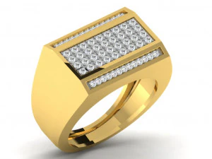 钻戒 3D 打印模型