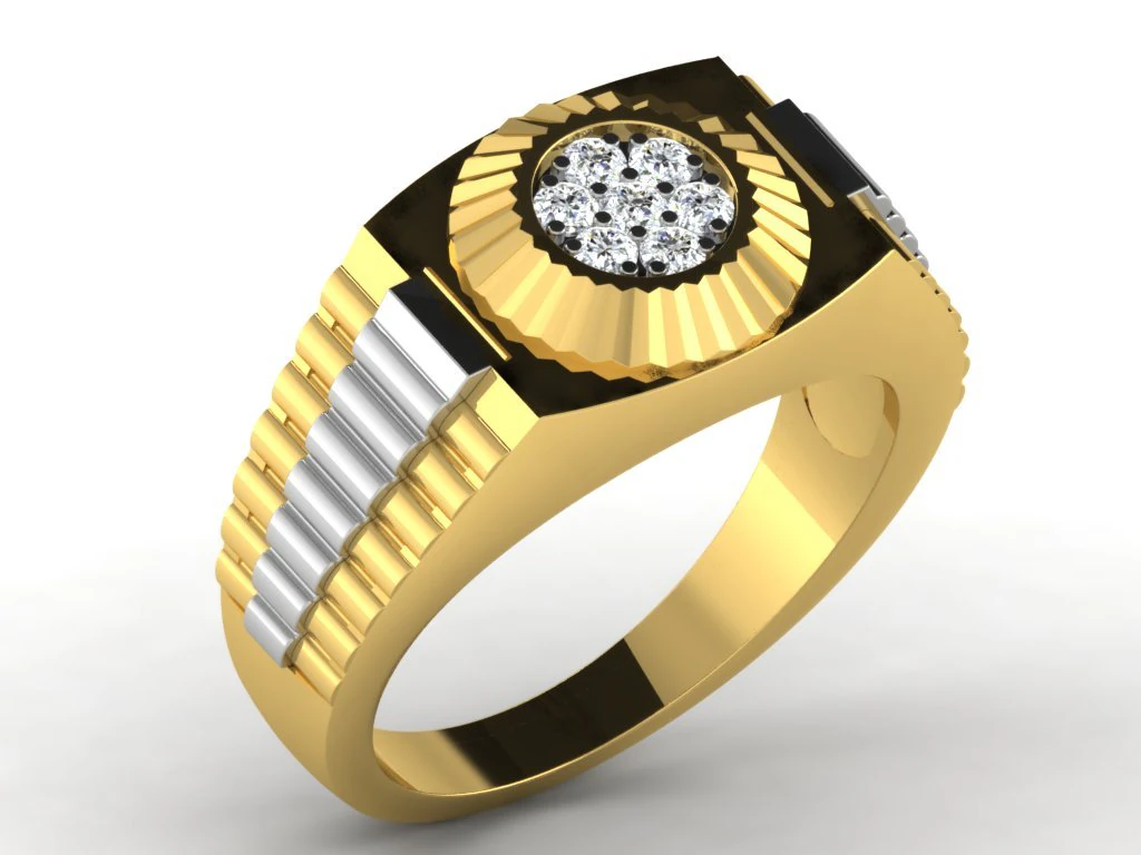 diamond ring 3D Print Model .c4d .max .obj .3ds .fbx .stl .blend
