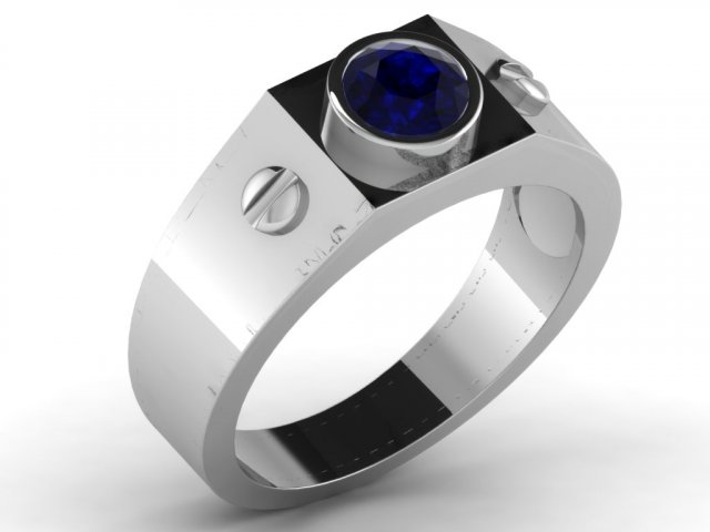 diamond ring for ladies Modèles 3D en vedette .c4d .max .obj .3ds .fbx .stl .blend 