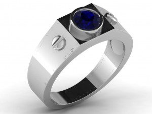 diamond ring for ladies Model Cetak 3D