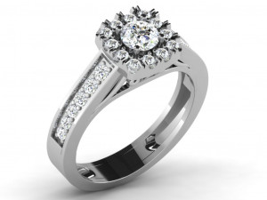 diamond ring for ladies 3D-printmodel