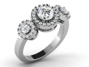 diamond ring for ladies 3D Print Model