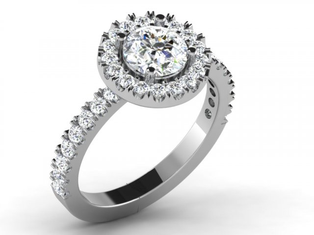 diamond ring for ladies Modelo de Impressão 3D .c4d .max .obj .3ds .fbx .stl .blend 