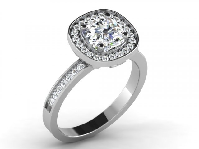diamond ring for ladies Modello di stampa 3D .c4d .max .obj .3ds .fbx .stl .blend 