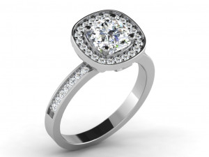 diamond ring for ladies 3D-printmodel