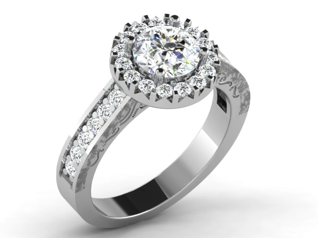 diamond ring for ladies 3D Print Model .c4d .max .obj .3ds .fbx .stl .blend 