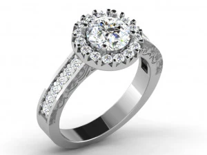 diamond ring for ladies 3D Print Model