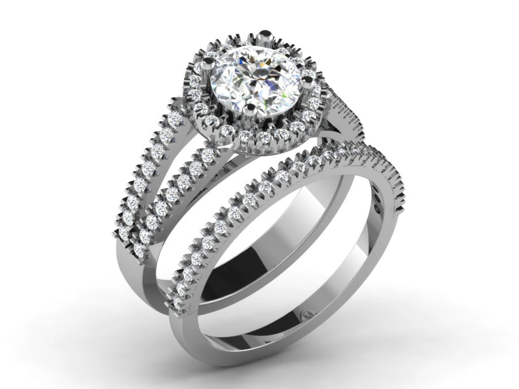 diamond ring for ladies 3D Print Model .c4d .max .obj .3ds .fbx .stl .blend 