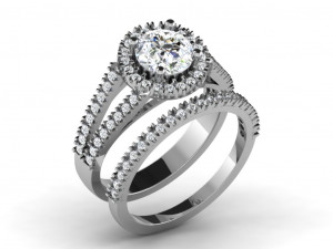 diamond ring for ladies 3D 打印模型