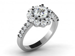 diamond ring for ladies 3D 프린트 모델