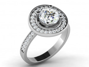 diamond ring for ladies 3D 프린트 모델