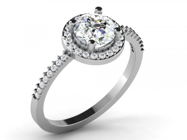 diamond ring for ladies 3D प्रिंट मॉडल .c4d .max .obj .3ds .fbx .stl .blend 