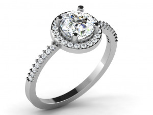 diamond ring for ladies 3D Print Model