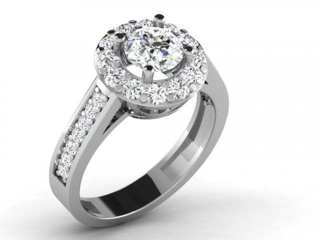diamond ring for ladies 3D प्रिंट मॉडल .c4d .max .obj .3ds .fbx .stl .blend 