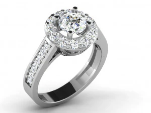 diamond ring for ladies 3D Print Model