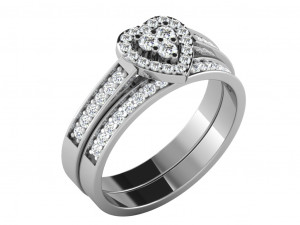 diamond ring for ladies Modelo de Impressão 3D