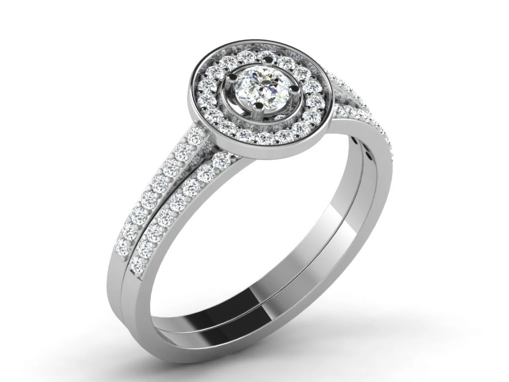 diamond ring for ladies 3D Print Model .c4d .max .obj .3ds .fbx .stl .blend 